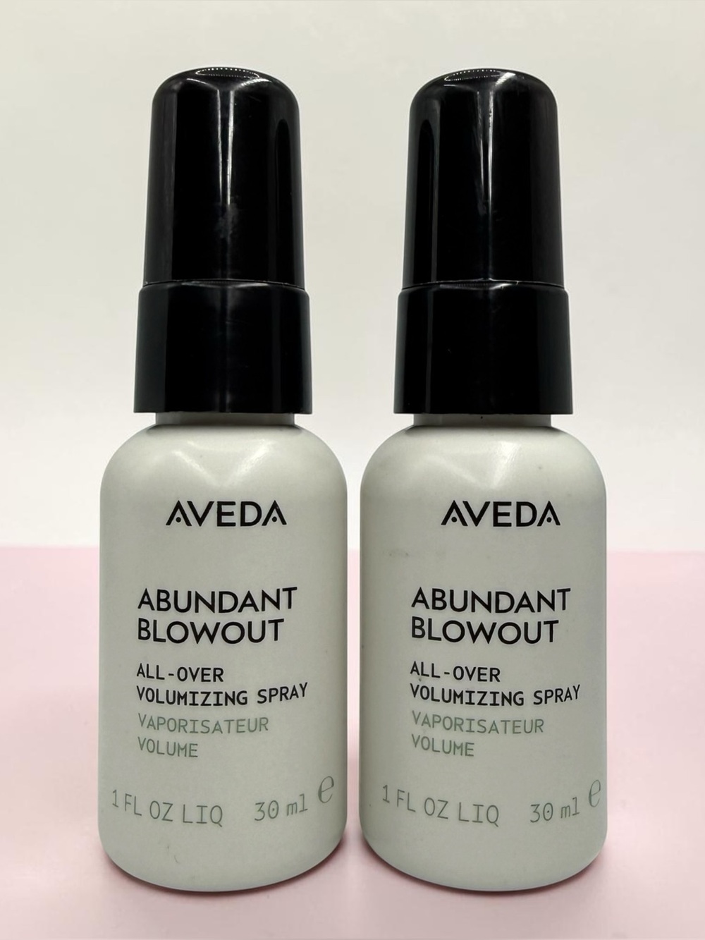 Aveda Abundant Blowout Volumizing Spray 2 Pk 1oz Each Travel Sz Heat Protectant